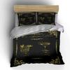 "Golden Cocktail Elegance Vibes" Bedding sets Duvet covers Pillowcases(1* Duvet Cover 2* Pillowcases without duvet insert)