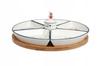 Rotating Ceramic Plate 27.5 Cm On Bamboo 7 Elements Mrs. Flower