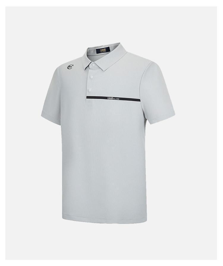 Men's Short-Sleeved Polo Shirt with Letter Print