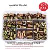 150-Piece Rivet Nut Set: Galvanized, Inch & Metric