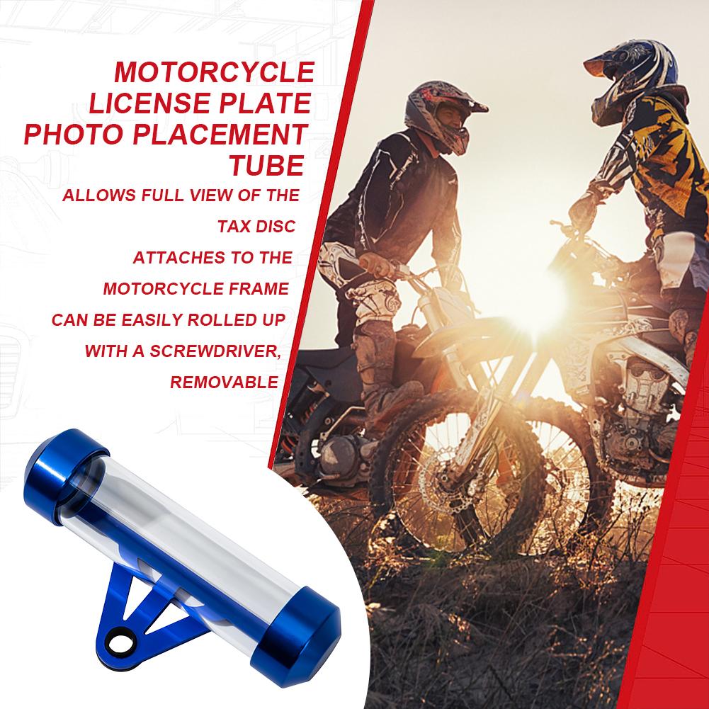 Motorbelasting Schijfhouder Waterdicht Veilig Controle Schijf Buis met Zeskant Sleutel Cilindrische Houder Frame Motorfiets Accessoires