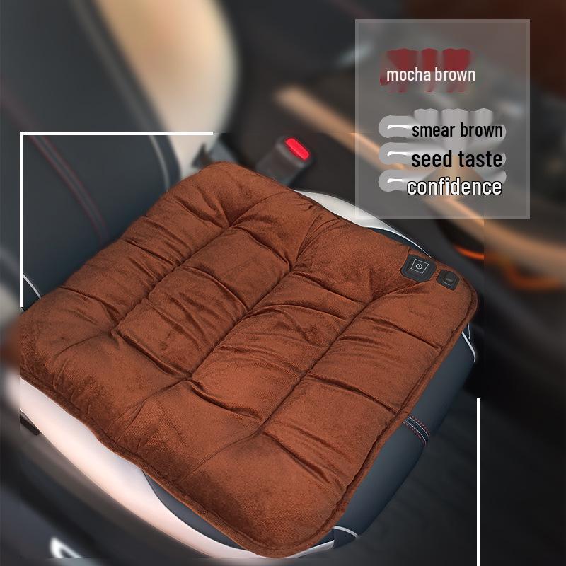 Graphene Heated Car Seat Cushion - Warm Plush Winter Pad, Universal Fit, Thickened Electric Heating.