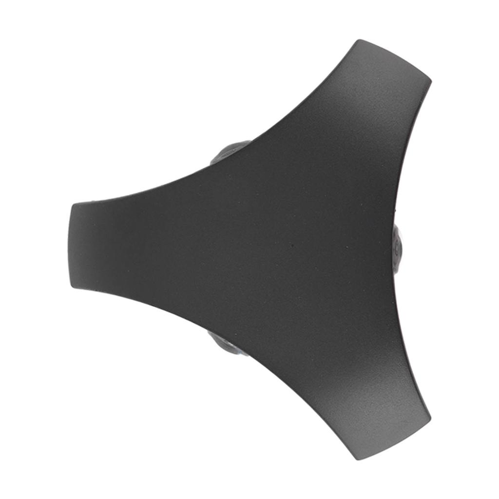 LED Wandleuchte 3W 3LED Dreiseitiges Leuchtendes Design Wasserdicht Schwarz Wandlampe für Garten Korridor 85‑265V