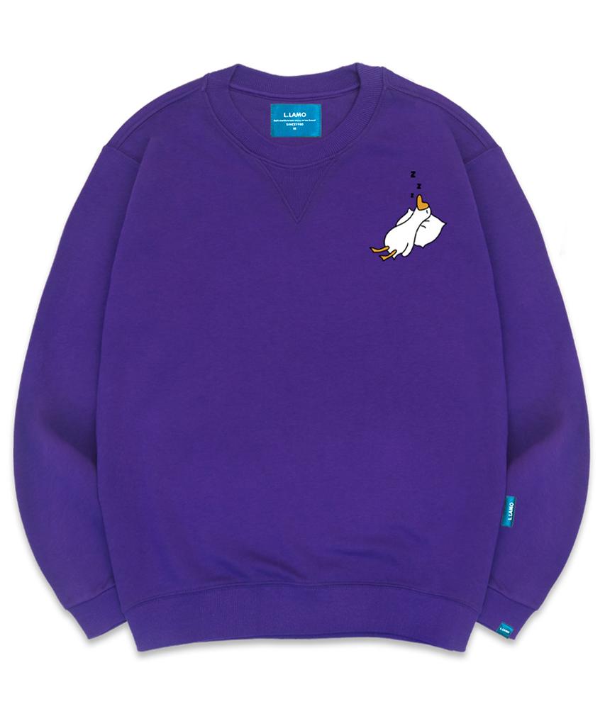 Ellamo Fleece-Lined M Slip Duck Sweatshirt Unisex Big Sizes S~4Xl (A Type)