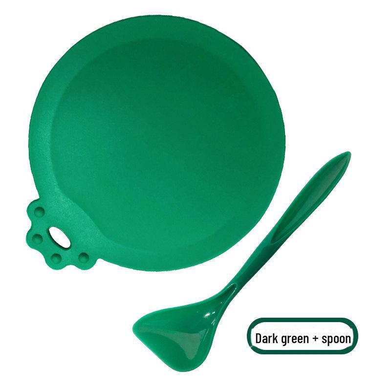 Universal Silicone Pet Can Lid & Spoon - Cat Claw Cover for Cat and Dog Food Preservation, 3-in-1 Sealing Solution.