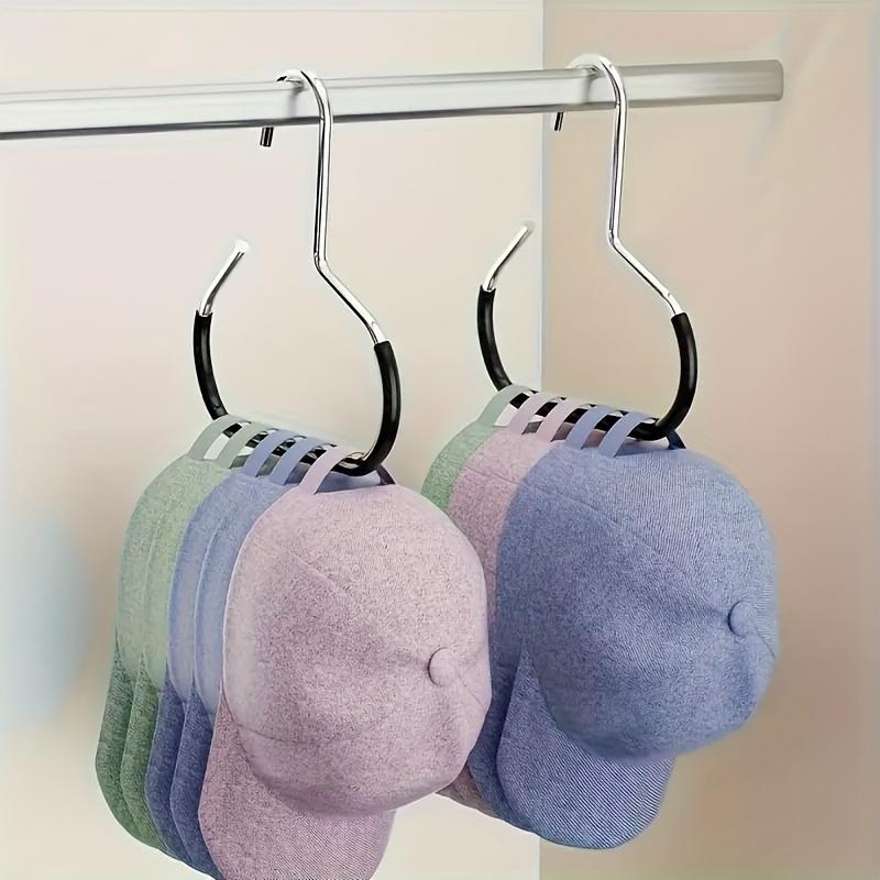 Stainless Steel Hat Hangers Featuring Non-Slip Round Rings Ideal for Organizing Hats, Socks, Scarves, And Underwear a Space-Efficient Storage Option