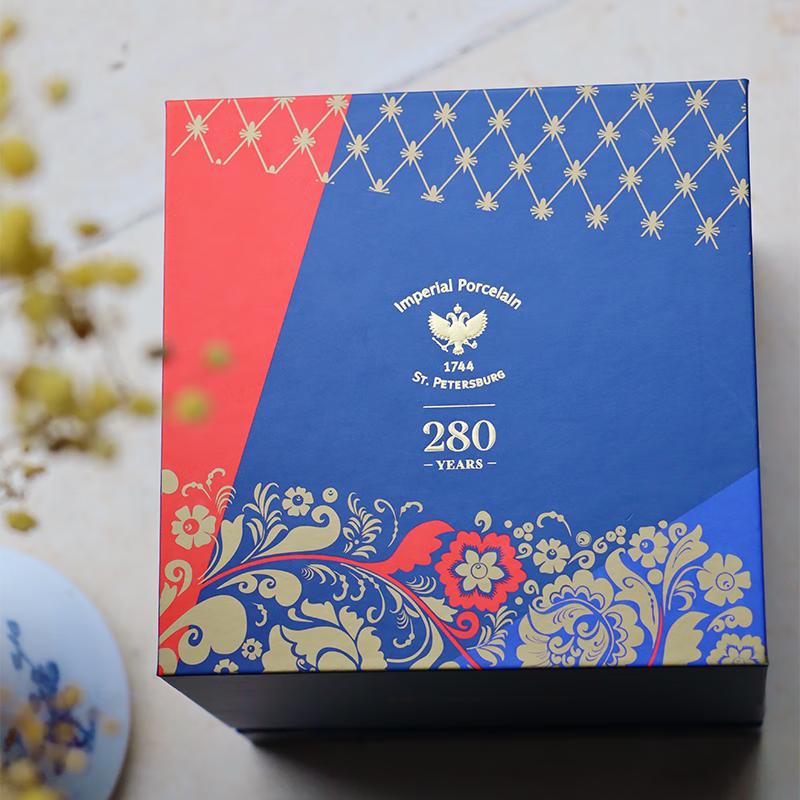 Lomonosov Russian Flower Ceramic Mug