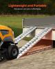 Loading Ramps, 2 Pcs 2745 X 380 Mm, Durable Aluminum and Heavy-Duty Trailer Ramp Set with Anti-Slip Plates, 4535.9 Kg Combined Capacity, for Carts,