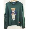 High Quality Scanable R-L Wool Cashmere Cartoon Bear Knit Sweater Women Fall Winter