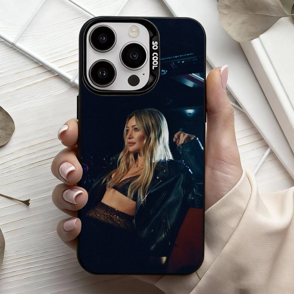B-Breathe Out H-Hilary Ann D-Duff  Phone Case For iPhone17,16,15,14,13,12,11 Plus,Pro Max Black Candy silver phone case