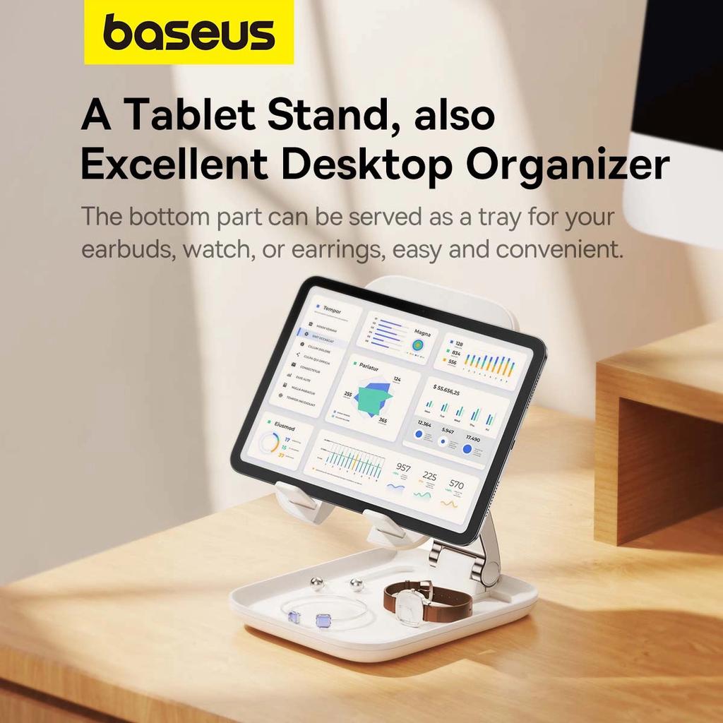 Baseus Bs-Hp009 Seashell Series Foldable Tablet Stand - White