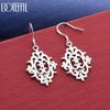 925 Sterling Silver Charm Pattern Pendant Earrings Fashion Gift Jewelry