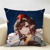 TTouhou Project Role Game Cushion Cover Natural Linen Organic Fabric DoubleSided Printing Room Sofa Decor Pillow Case