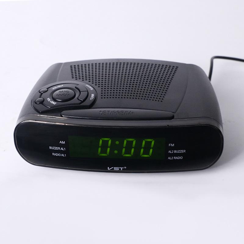 LED Alarm Clock Radio with AM/FM, Multiple Alarms & Snooze