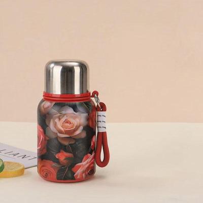 Vintage Floral Double Wall Vacuum Insulated Thermos