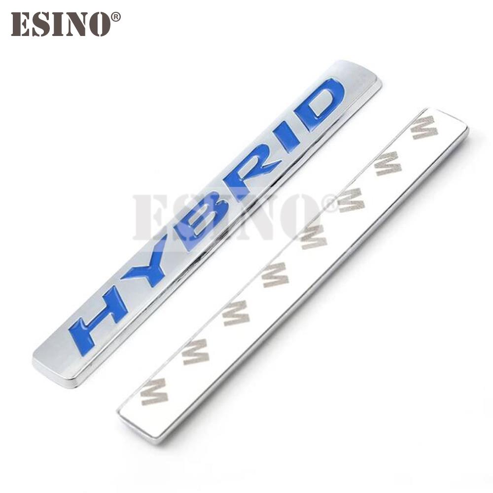Car Styling Hybrid 3D Rear Trunk Metal Chrome Zinc Alloy Emblem Badge Decal for Toyota Corolla Camry Prius Prado RAV-4 Tundra EA8