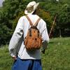 Color Block Backpack with Front Drawstring Pocket and Dual Carrying Options