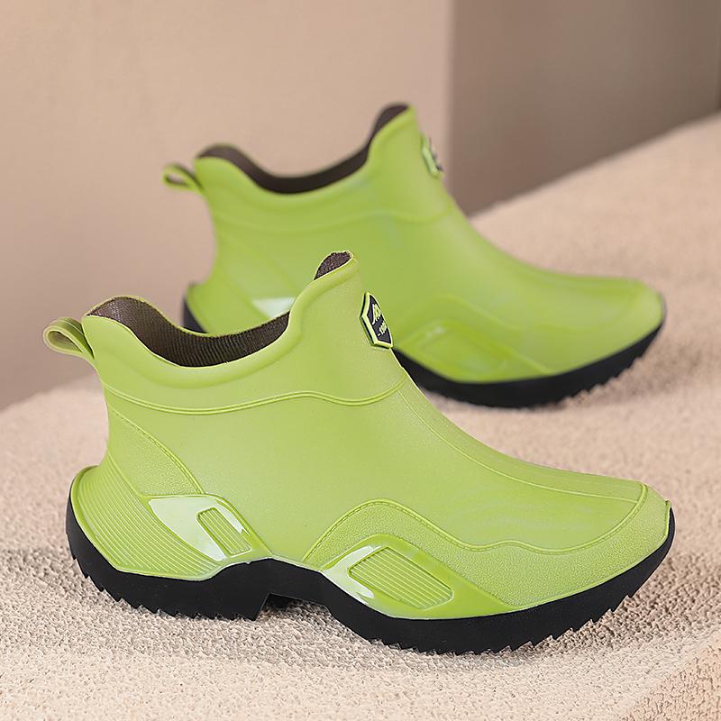 Rain Shoes Summer Kitchen Wear-resistant Water Shoes Takeaway Rider Black Labor Protection Rain Boots