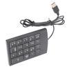 Black 19 Key USB Numeric Keypad Plug and Play Mini Size Number Keyboard Portable Numeric Keypad Accounting
