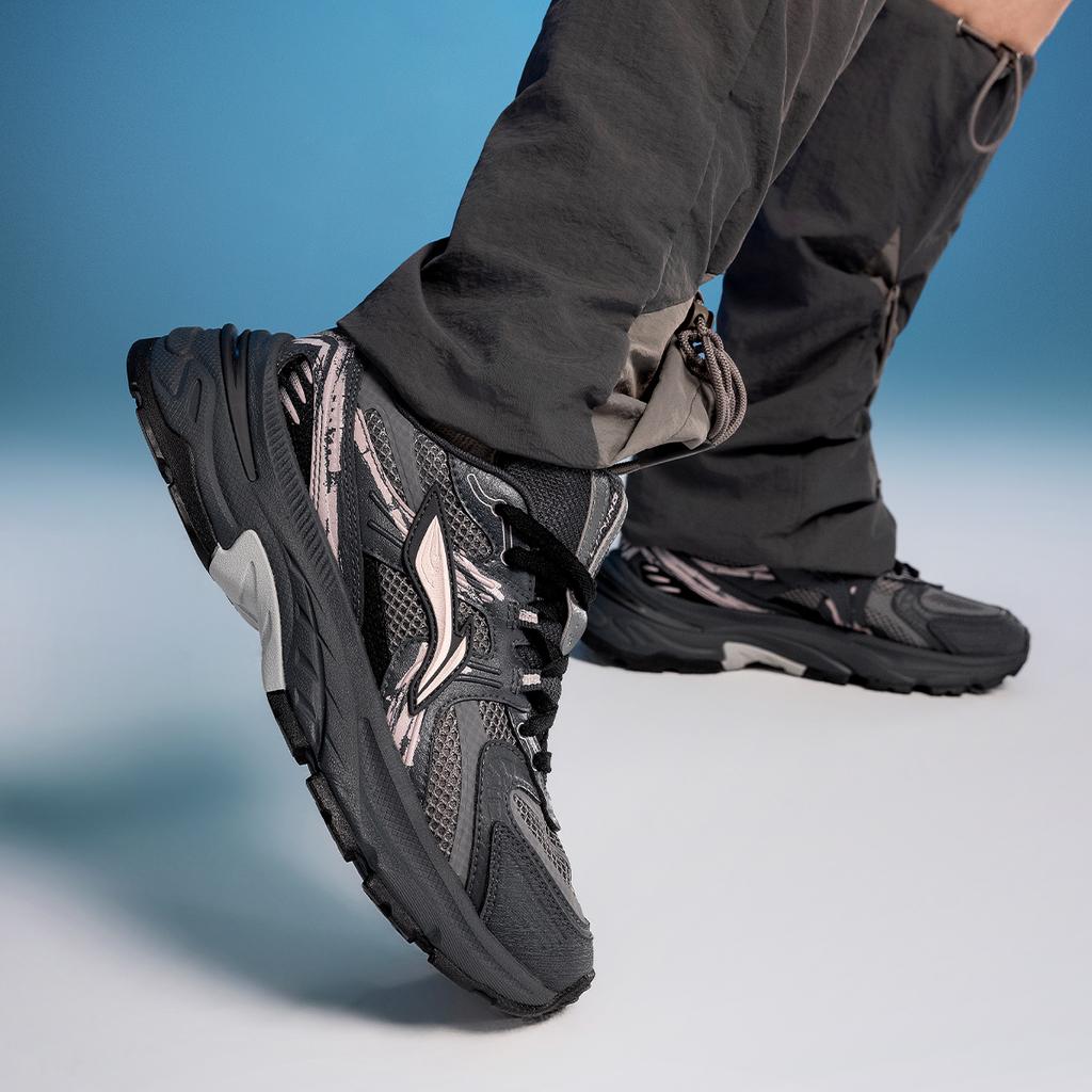 Li Ning Beichen 2K Y2K Millennium Style Retro Comfortable Versatile Thick Sole Increased Height Non-Slip Wear-Resistant Low-Top Dad Shoes AGCU354-1