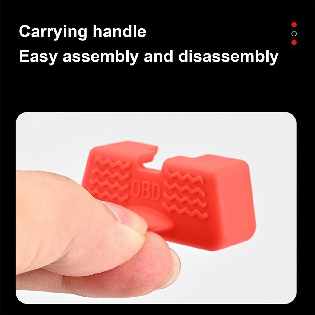 OBD Dust Cover Universal Silicone Waterproof Auto Accessories Car OBD Interface Cover For SUV RV Vehicle Trip Travel Driver