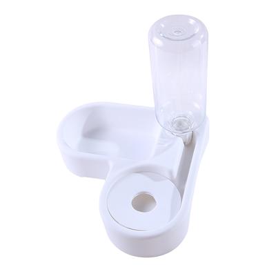 Ciotola Mangiatoia per Animali Domestici Acqua Automatica Doppie Ciotole Cibo Angolo Muro Salvaspazio Gatti Bottiglia 500ml Bere Gattino Cani Prodotti per Animali Domestici