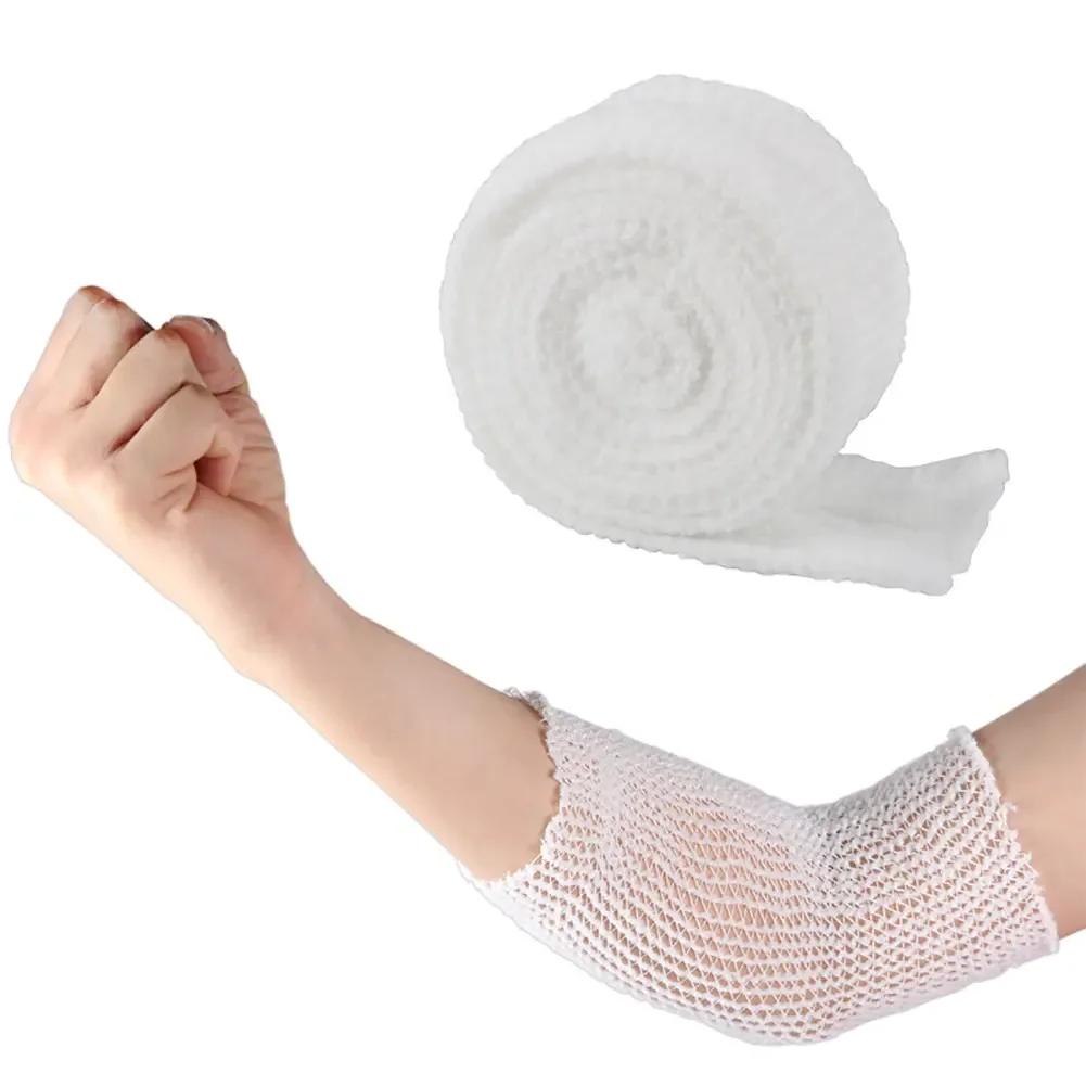 1 Roll Elastic Net Tubular Bandage Gauze Fix Breathable Bandage Retainer For Wound Dressing Adults Wrist Elbow Knee Ankle Kids