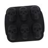 Skull Head Baking Mold Soft Silicone Halloween Skeleton Head Cake Mold for Cake Biscuit Chocolate Candy Ice
