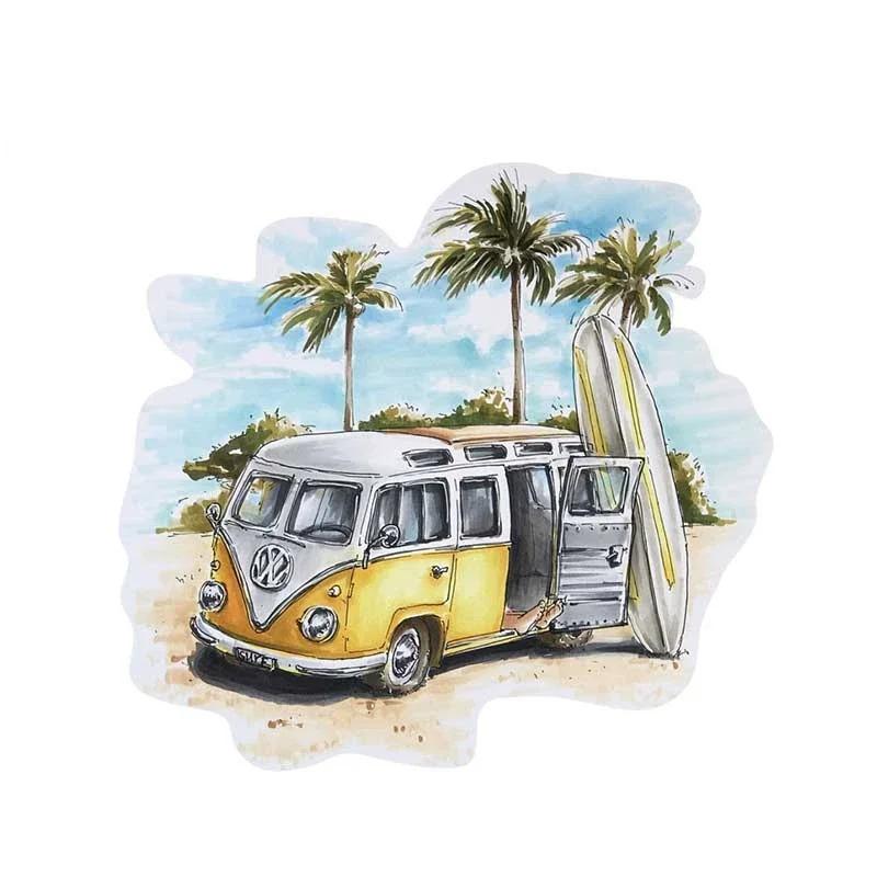 LYKX Fashion Camper Travel Car Stickers Vinyl Decals Car Motorcycle Bumper Body Rear Window Decorative Decals