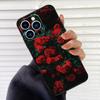 Bright Red Roses Flowers Phone Case For iPhone 16 15 14 13 11 12 17 Pro Max mini 15 16 Plus 16e 17 Air Cover Fundas