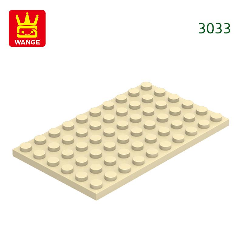 12Pcs/Lot 3033 6x10 Basic Plate Builidng Bricks Moc Parts Works With featuring Blocks DO IT YOURSELF Children's Assembly Playthings Gift Idea Box