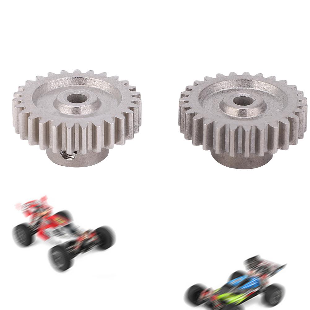 27T Motor Gear Replacement Accessory Fit for WLtoys 144001 1 14 Four Wheel Drive Alloy RC Car(White Brass )