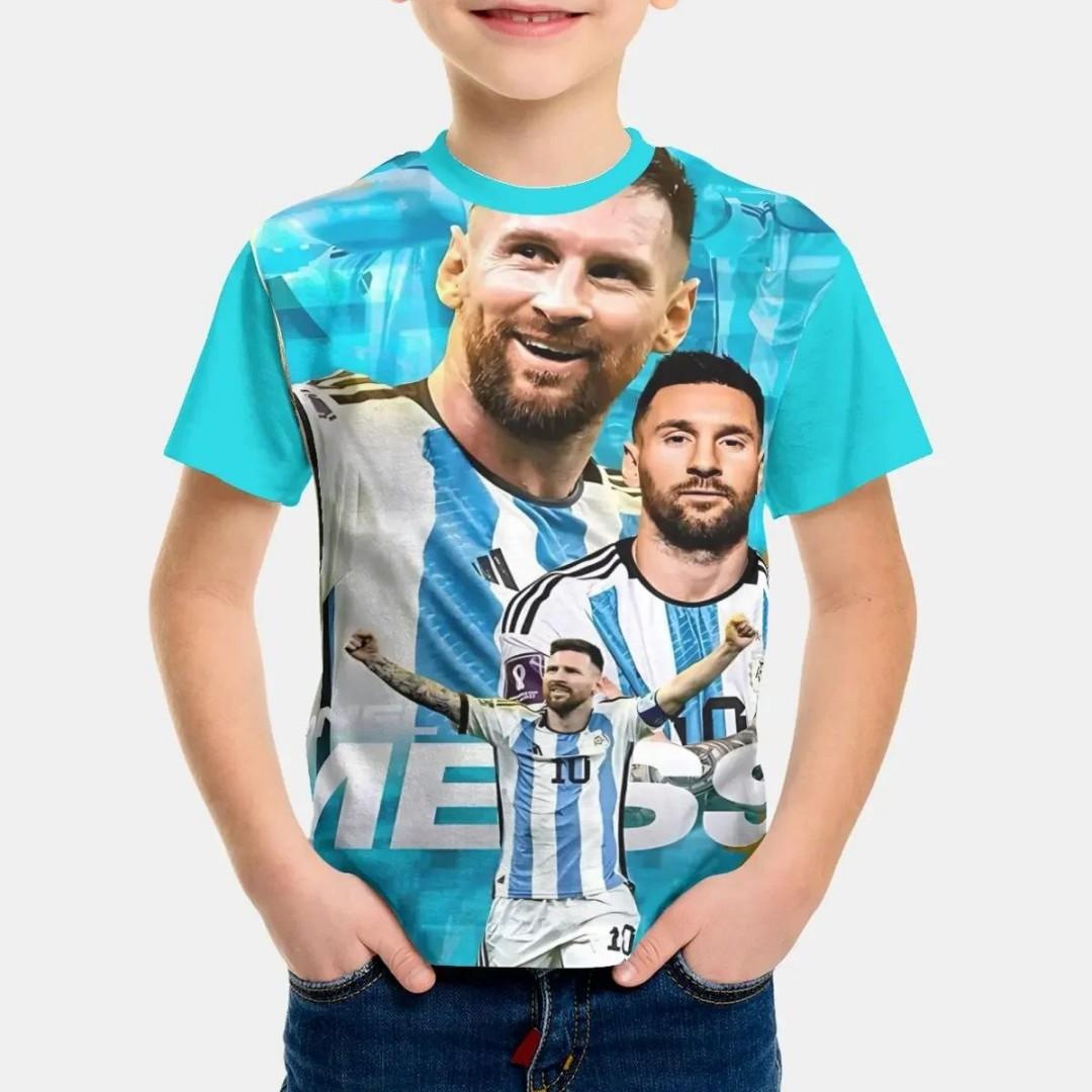 

Summer New Football Star No.10 Printed Children s Clothing Men s Clothing Messi Children s Boys and Girls Children s T-shirt 150