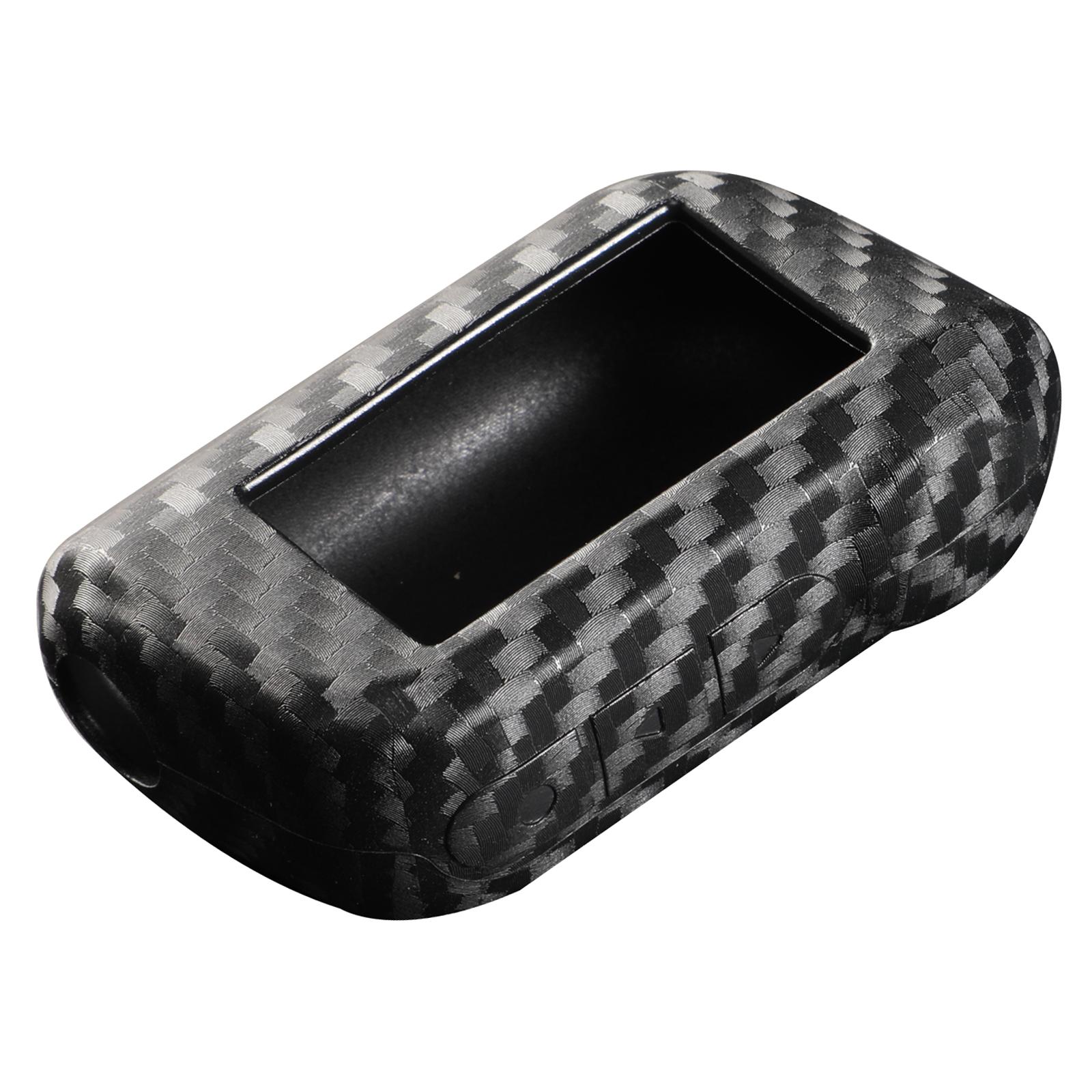 

Чехол для ключа из силикона и углерода jingyuqin для русской версии Starline A93/A63 с двухсторонней ЖК-дисплеем кенийский медный