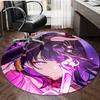 1pc Genshin Impact Beelzebul1 Design Printed Area Round Carpet for Bedroom Living Room Home Decor Rugs Mat Non Slip Mat Rug for Bedside