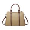 Single Shoulder Crossbody Bag Large Capacity Color Contrast Tote Top Layer Cowhide Tote with Genuine Leather Handbag for Women