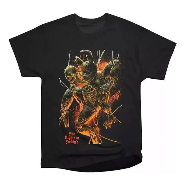 Camiseta Springtrap Five Nights Com Estampa Freddy s Skull S