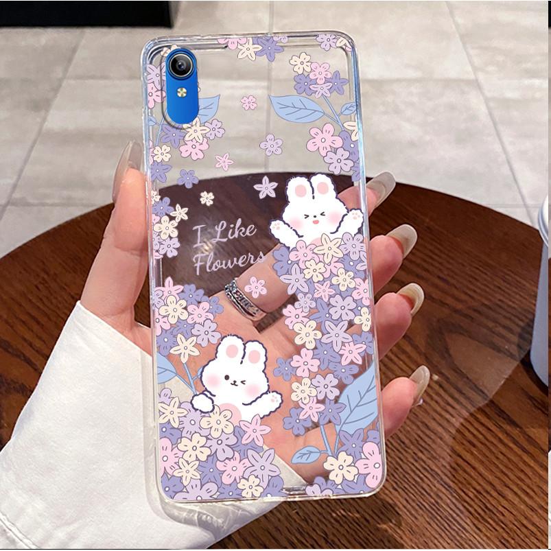 Case For Vivo Y91C / Y1S / Vivo 2015 / 1820 Luxury Cute Love Rabbit Funny Pattern Casing Ultra Thin Slim Clear Soft Phone Case