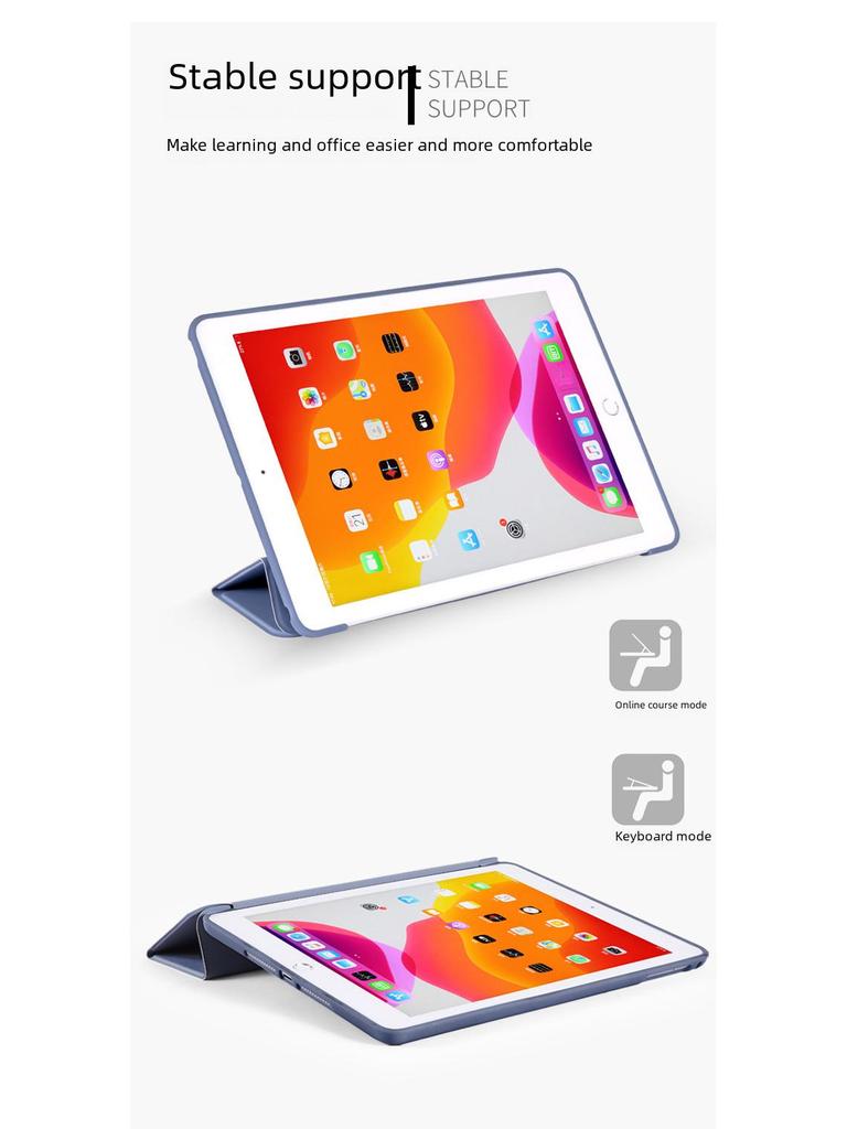 Ochranné kožené pouzdro pro iPad 10,2 palce pro Mini 4, Pro 10,5 a Air 2 - měkký silikonový kryt