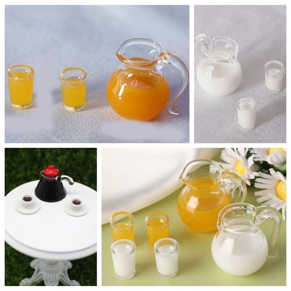 Resin Orange Juice Doll Accessories 1/12 Scale Miniature Accessories Lemon Water