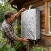 Outdoor Water Heater Cover Weatherproof Insulated Protection Jacket for Tankless Unit Freezing Rain Snow Sand Dust Winter Season