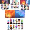 Figuras Crazy Element City de 6-9cm Com Base Pacote de 8 Brinquedos de PVC Sortidos Para Crianças 4-6)