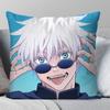 1Pc Satoru Gojo Anime Jujutsu Kaisen Pillow Case Square Pillow Bedroom Sofa Leisure Cushioncar Living Room Home Decoration 40X40