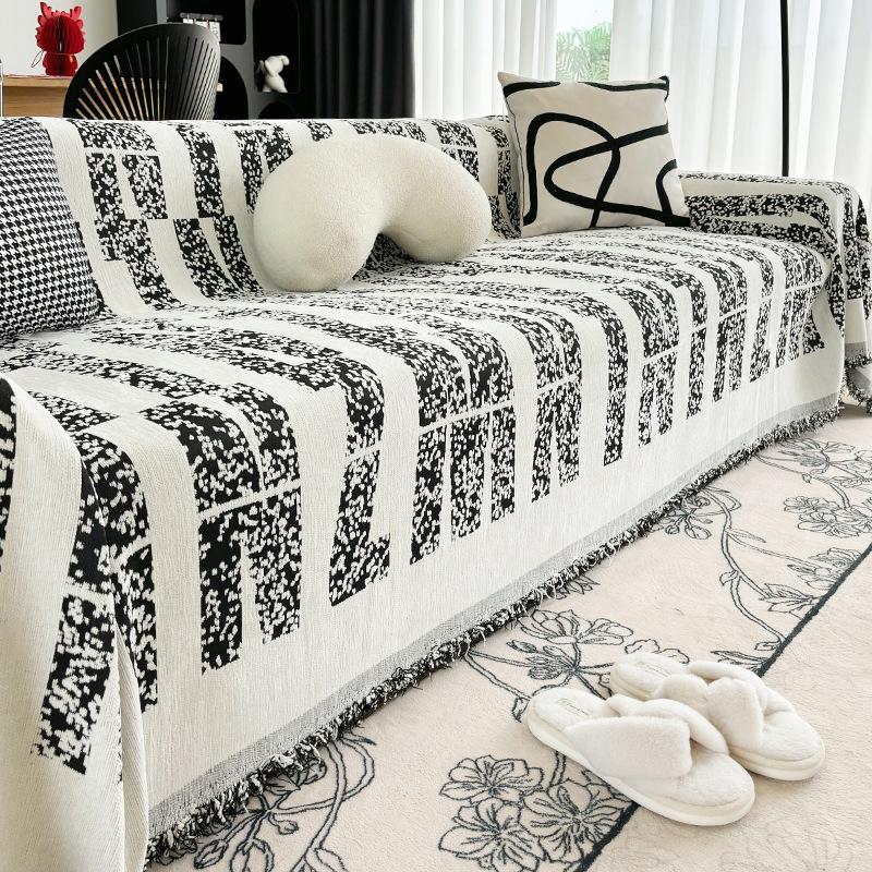 Полотенце для дивана из шенилла с забавными надписями — фото 8