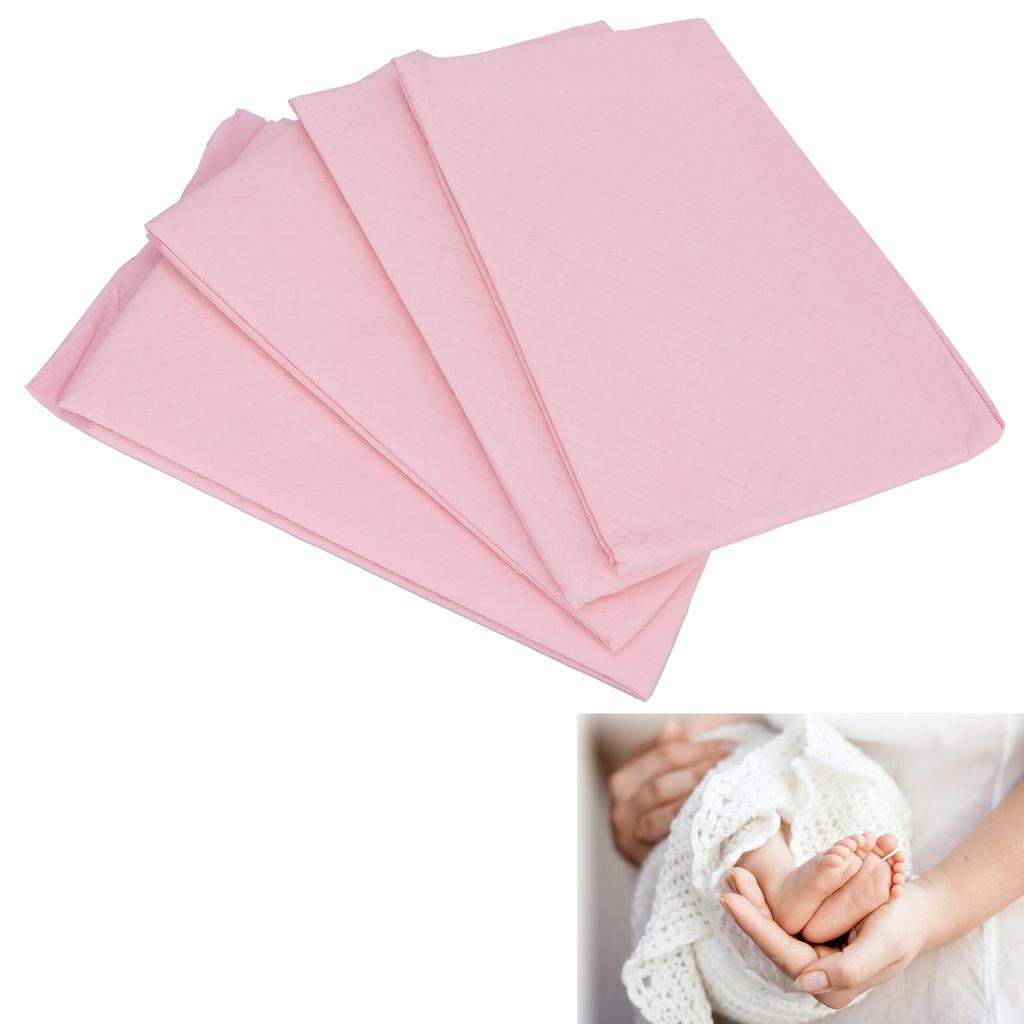 4Pcs Heavy Absorbency Underpads Disposable Breathable Soft Bed Pads for Adults Pregnant Woman
