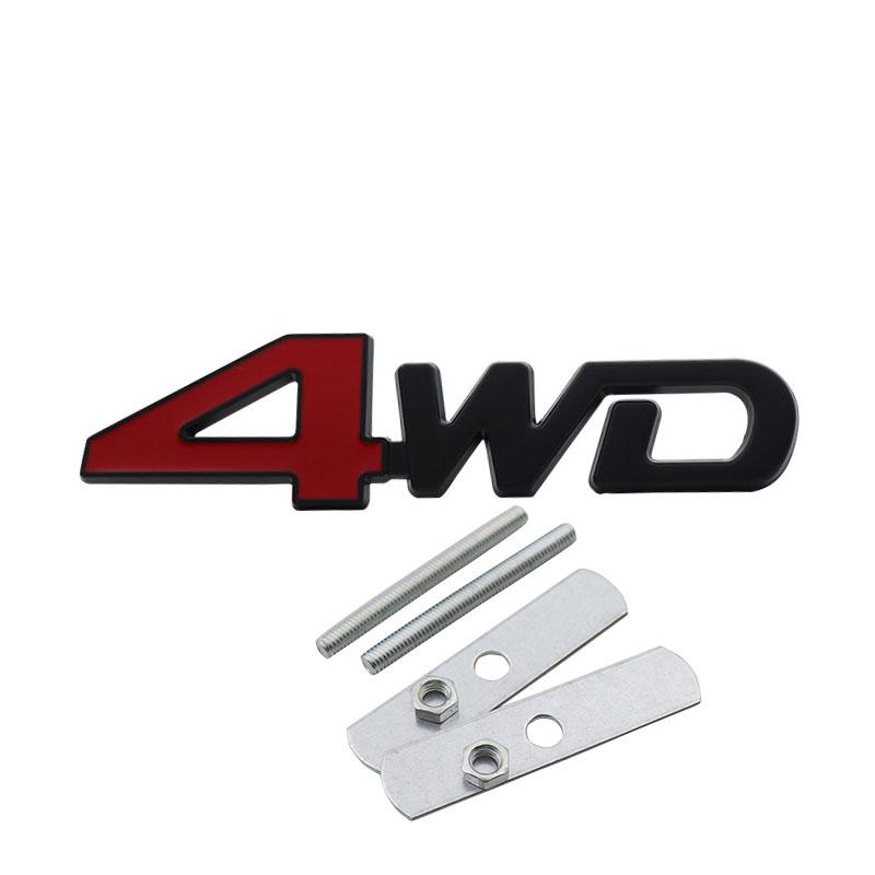 3D Auto Styling 4WD Allradantrieb Offroad 4 x 4 für SUV Auto Motorhaube Kotflügel Kofferraum Heckklappe Namensschild Aufkleber Emblem Abzeichen Aufkleber