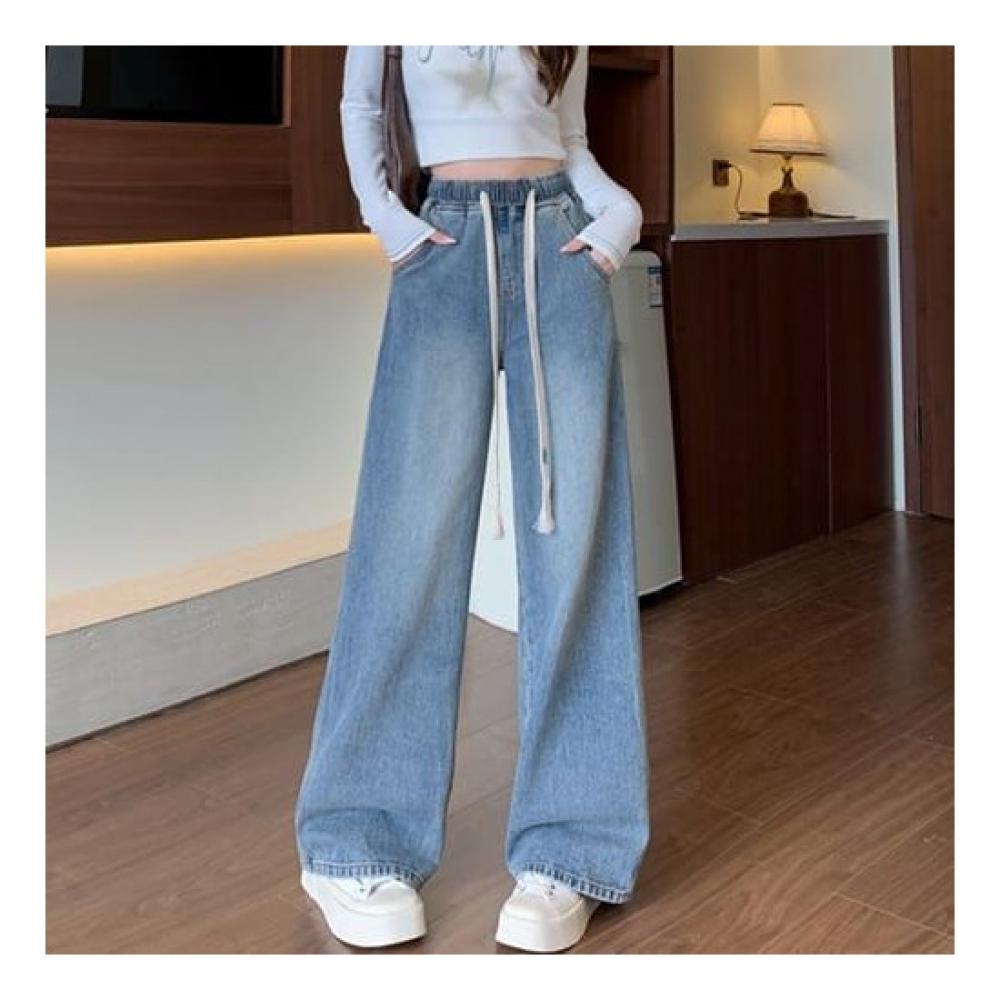 Navava Casual Wide Banding Denim Pants Np273