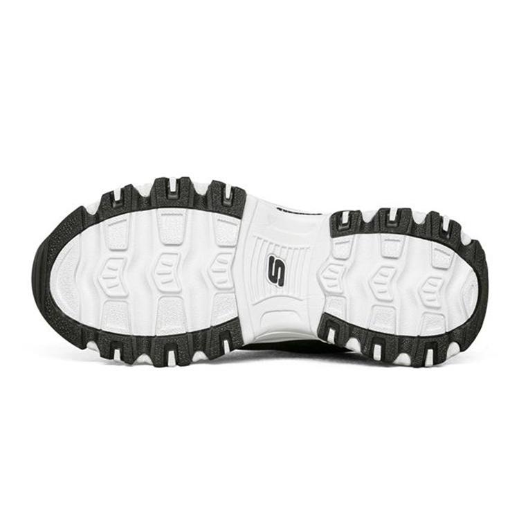 (GS) Skechers D'Lites 'Black White' Kids' 302504L-BLK