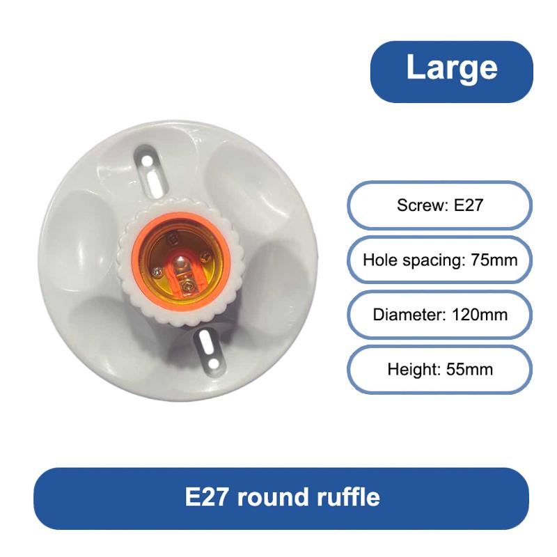 250V E27 Lamp Holder Socket Ceiling Mounted, Bakelite Porcelain Base Screw Edison Bulb Socket For Home Project Use T3Y4
