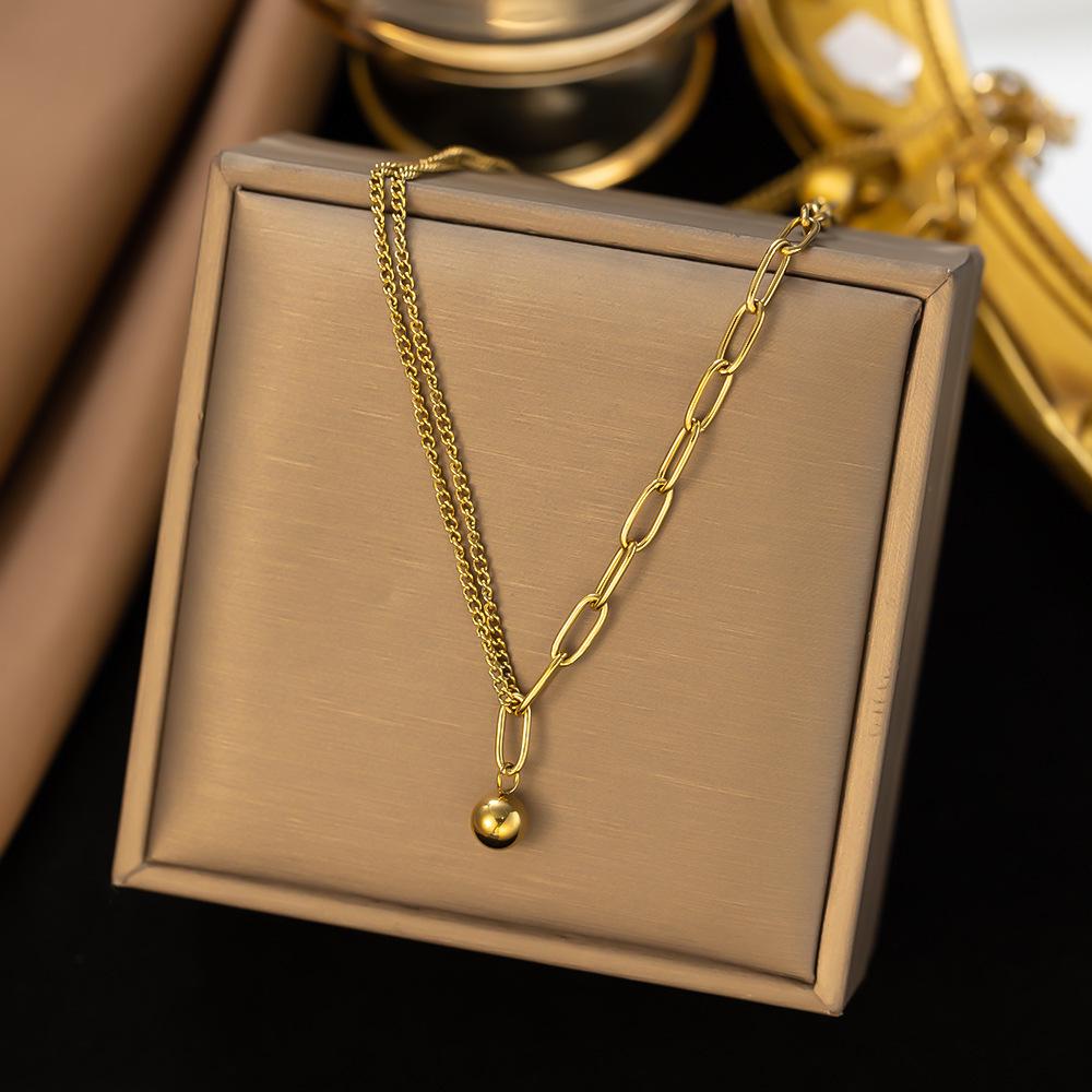 Elegant Titanium Steel Clavicle Necklace for Women - Trendy, Durable, and Fashionable